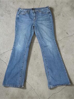 a.n.a. A New Approach Wide Leg Flare Blue Jeans Size 16